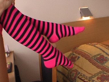 Johanna With Her Long Pink Socks