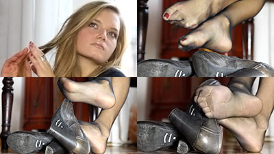 Bianca Italian Air Hostess Eliminates Her Shoes